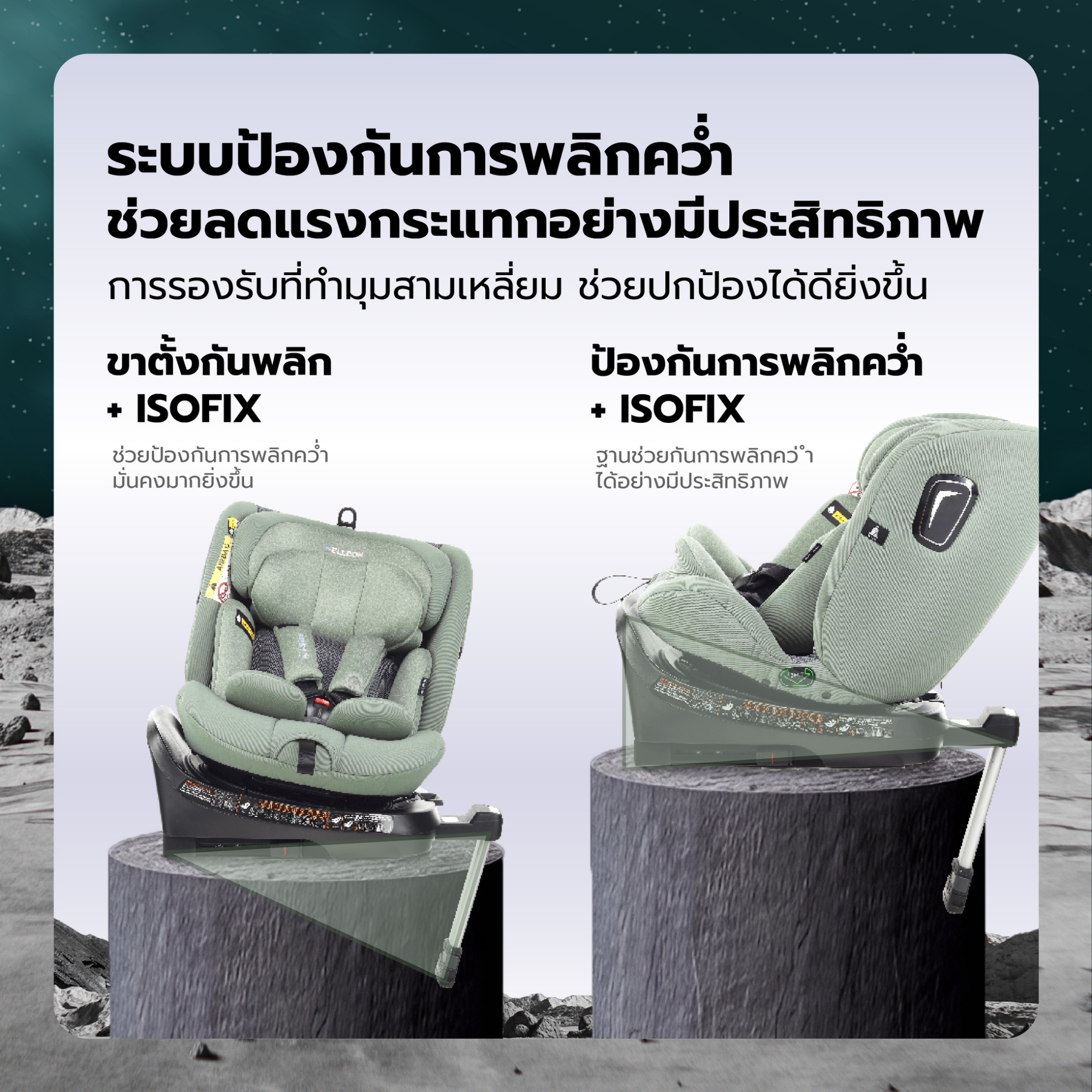 Welldon คาร์ซีท รุ่น Polestar (แรกเกิด-12 ปี)