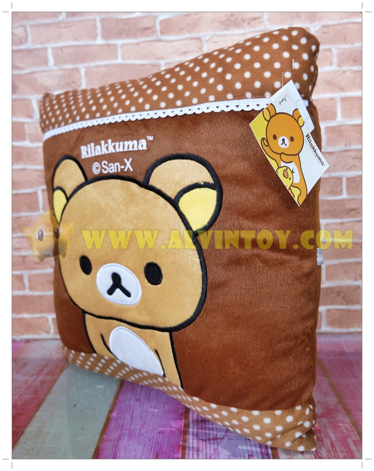 หมอนตุ๊กตาหมีหน้า Rilakkuma - ริลัคคุมะ 45 ซม.