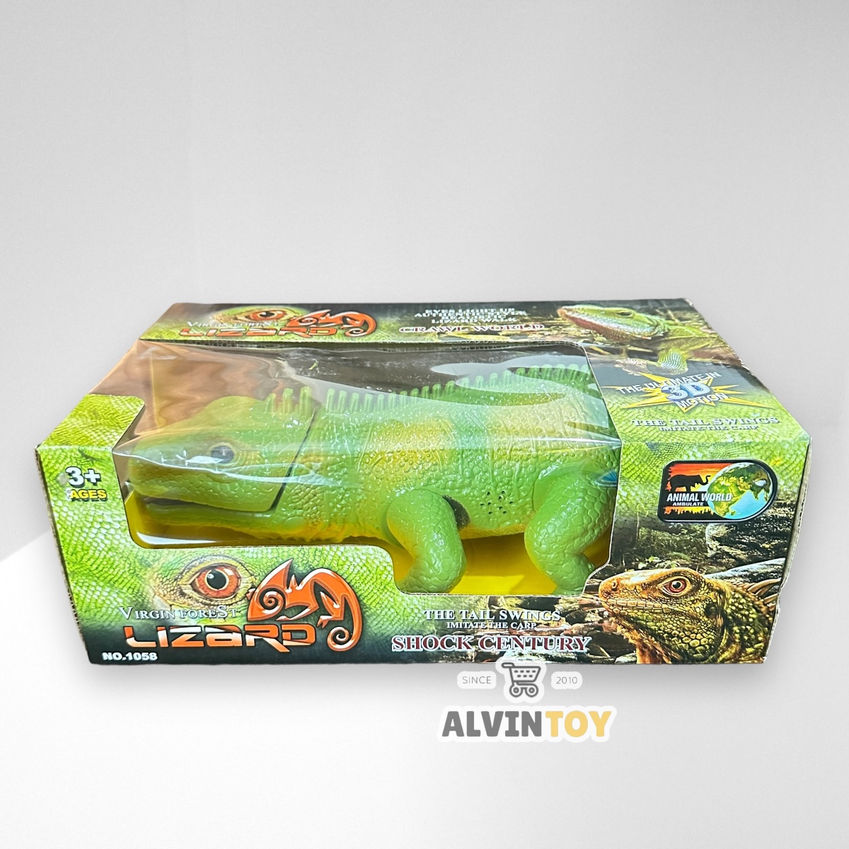Lizard โมเดลกิ่งก่า ของเล่นกิ่งก่า ตัวใหญ่ เดินได้ มีเสียง มีไฟ