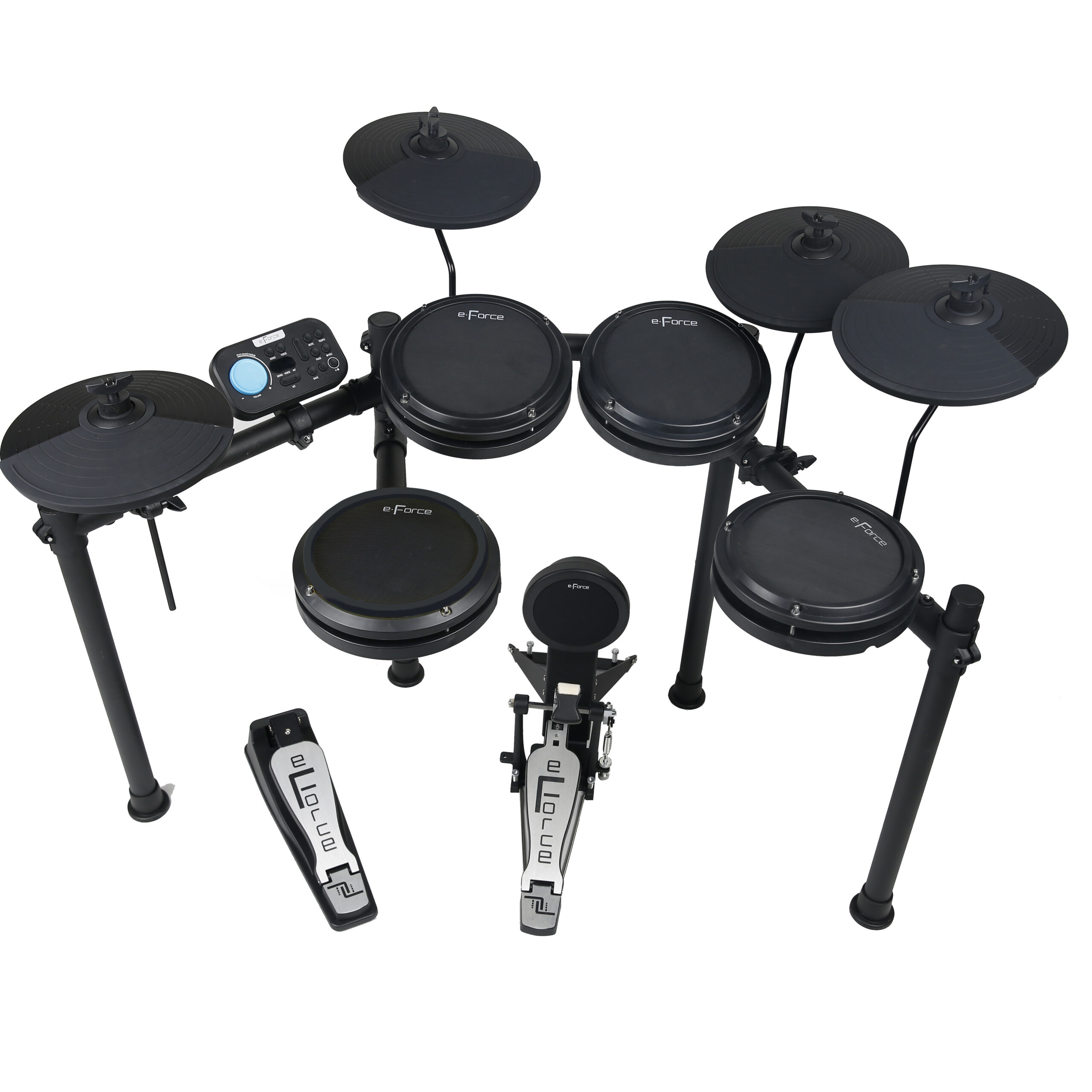 E-Force F20-54 *ของแท้รับประกัน1 ปี* Electronic Mesh Drum Kits กลองไฟฟ้า แป้นหนังมุ้ง 9 แป้น แถมฟรีไม้กลอง