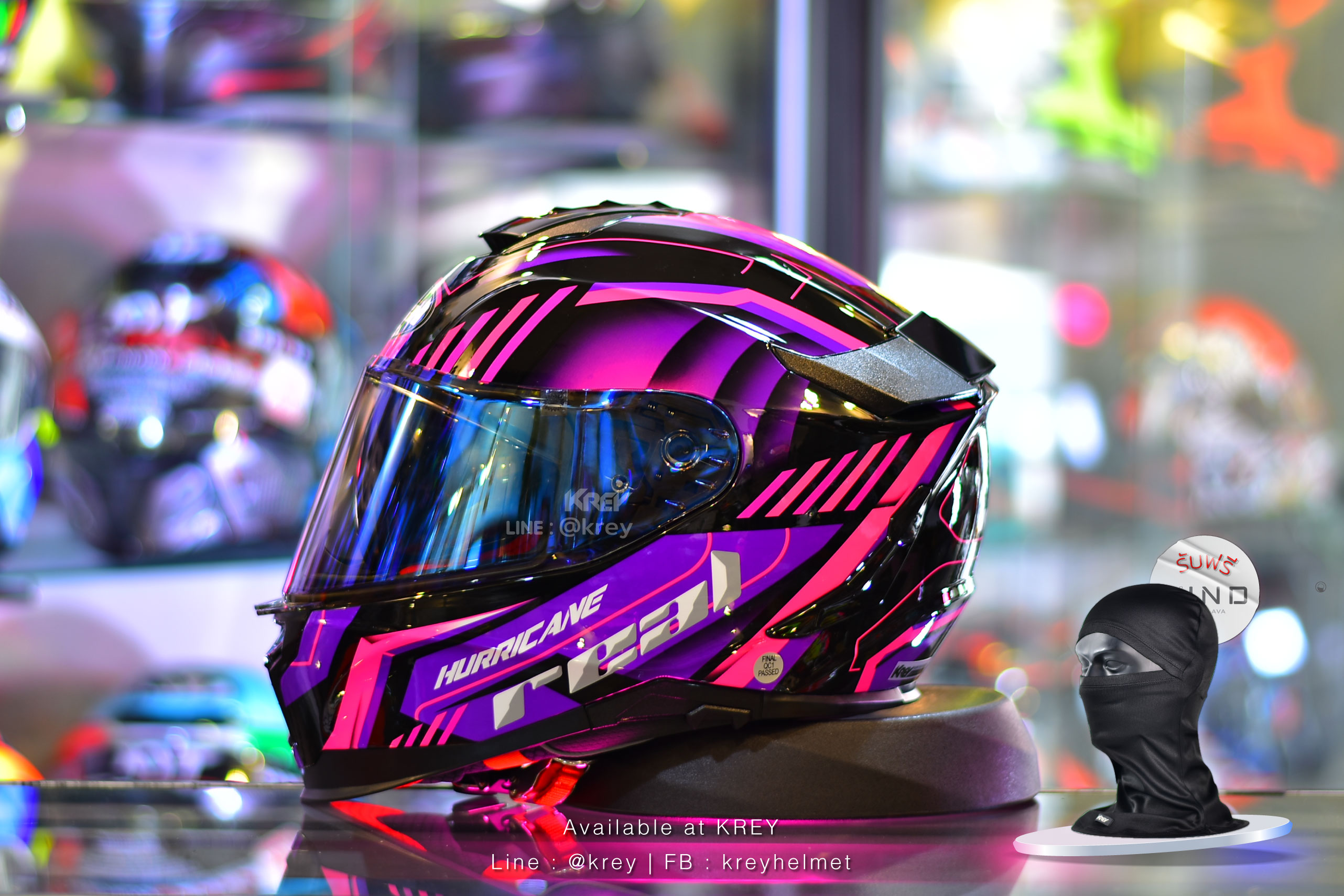 Real model Hurricane Kona Black Pink