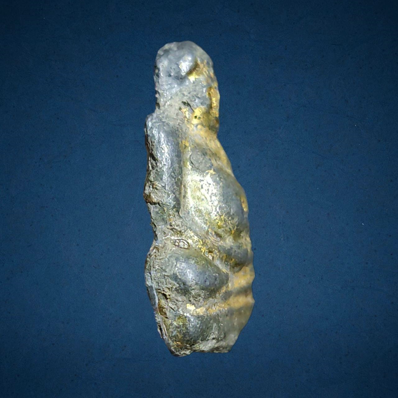 พระสังกัจจายน์ กรุวัดนนทรีย์ อยุธยา เนื้อชินเงิน