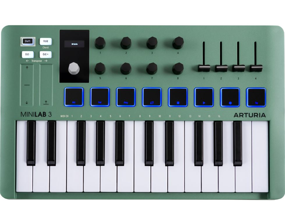 Arturia MiniLab 3 *ของแท้รับประกัน 1ปี* มิดิคีย์บอร์ดคอนโทรลเลอร์ 25 Key MIDI Keyboard Controller