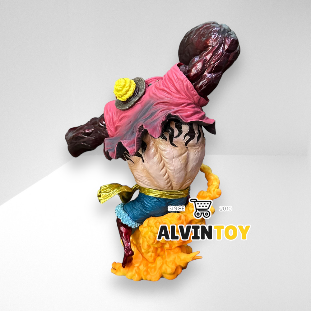 ฟิกเกอร์ One Piece Monkey D Luffy Gear 4 - model luffy gear 4 ขนาดความสูง 25 cm. ผลิตจาก PVC คุณภาพดี หนักๆ ตันๆ