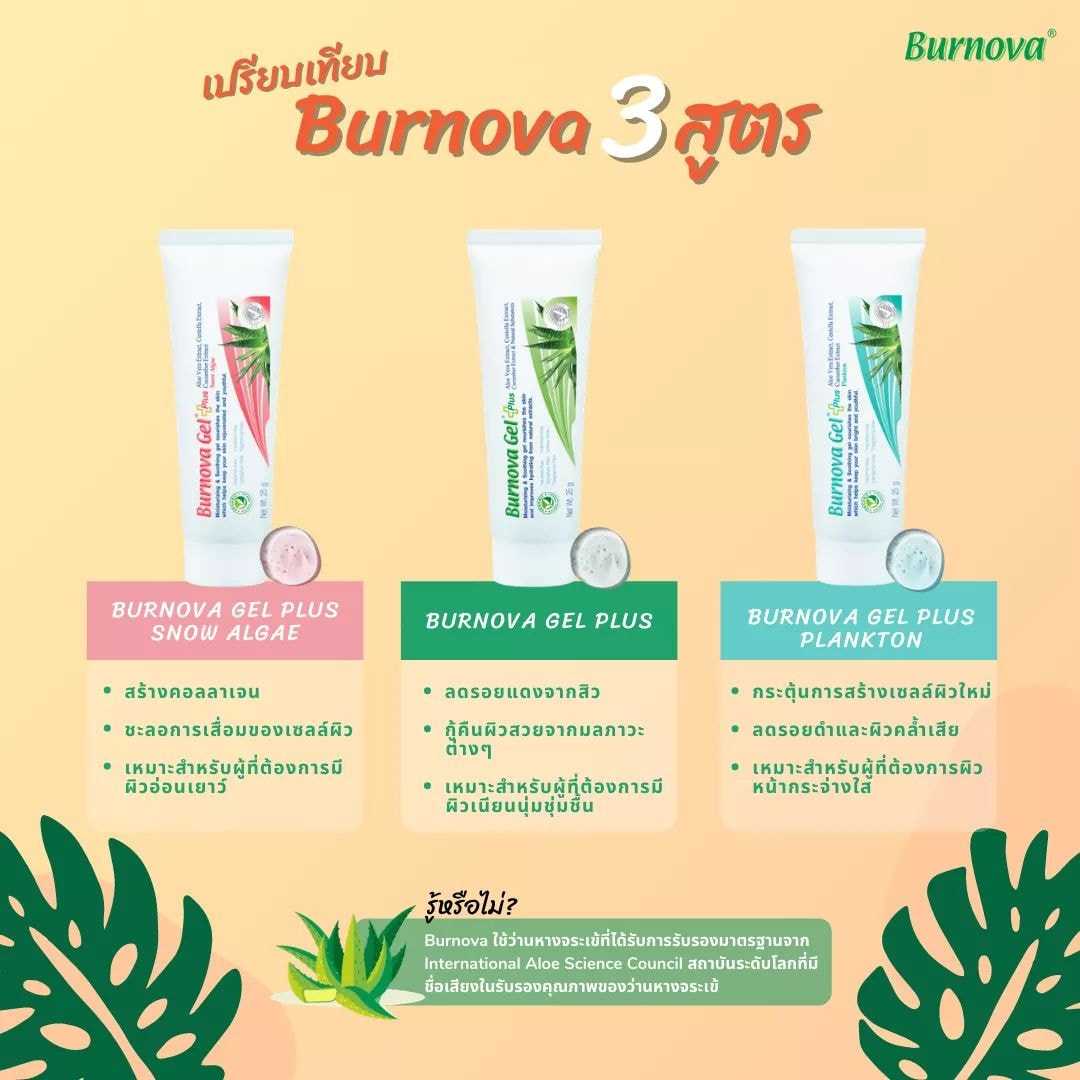 VITARA BURNOVA GEL PLUS SNOW ALGAE 70G #ชมพู