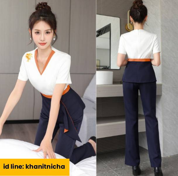 ชุดพนักงานนวดสปา เสริมสวย คลินิกความงาม