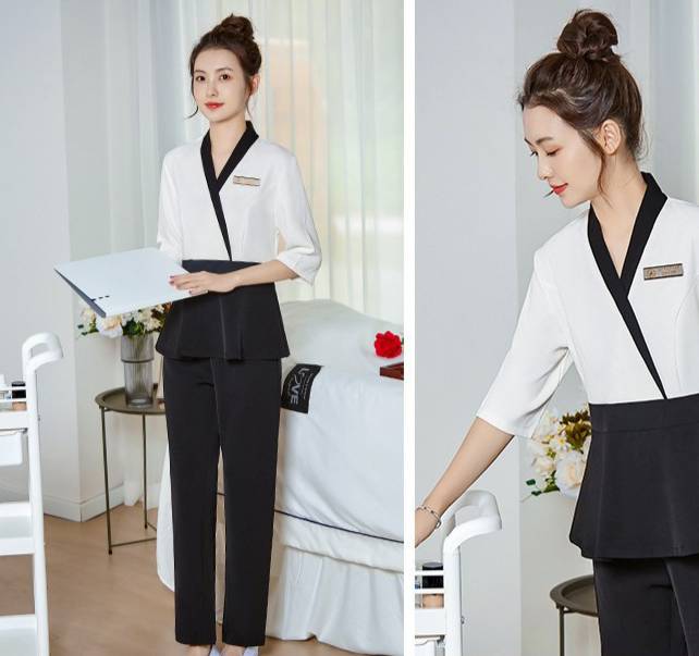 ชุดนวดสปา ชุดคลินิกความงาม ชุดนวดไทยสปา