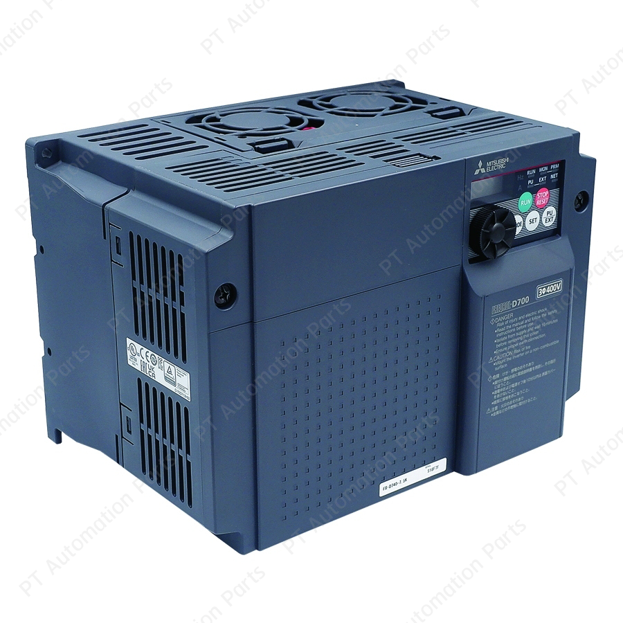 Mitsubishi FR-D740-7.5K Inverter 7.5KW 10HP Input 3-Phase 380-480VAC Output 3-Phase 380-480VAC 0.2-400Hz D700 Series อินเวอร์เตอร์ มิตซูบิชิ เครื่องควบคุมความเร็วรอบมอเตอร์ 10 แรงม้า