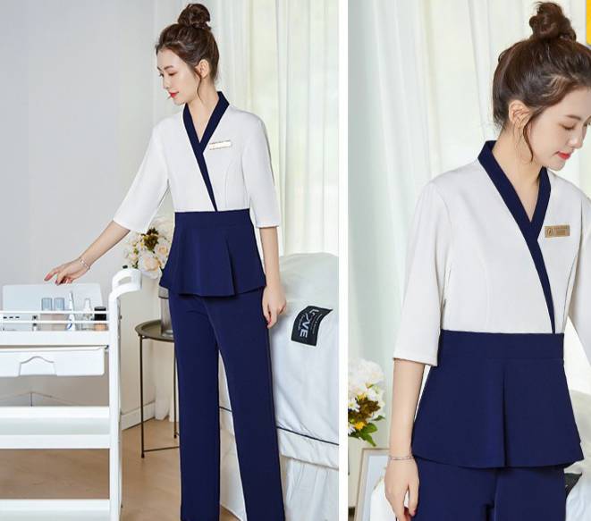 ชุดนวดสปา ชุดคลินิกความงาม ชุดนวดไทยสปา