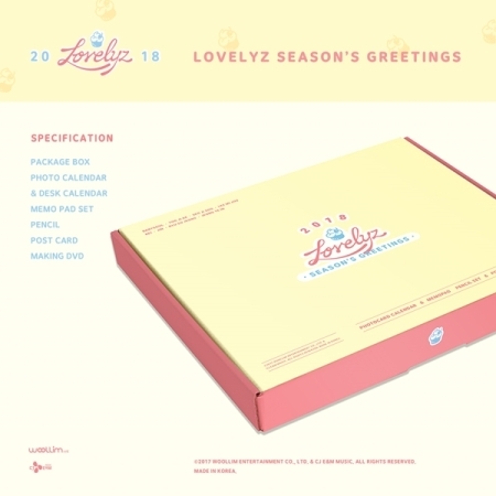 ( Pre-Order ) LOVELYZ SEASON'S GREETINGS 2018 ** จำนวนจำกัด ** วางจำหน่าย 18 / 12 / 2017