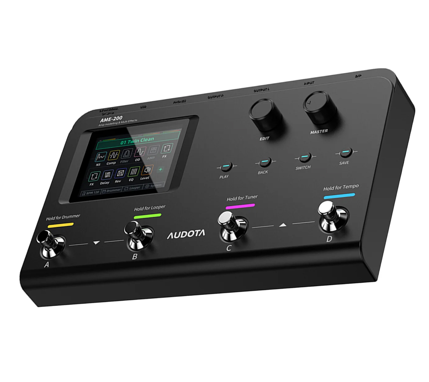 Audota AME-200 *ของแท้รับประกัน 1ปี* Guitar Multi Effects, เอฟเฟคกีตาร์