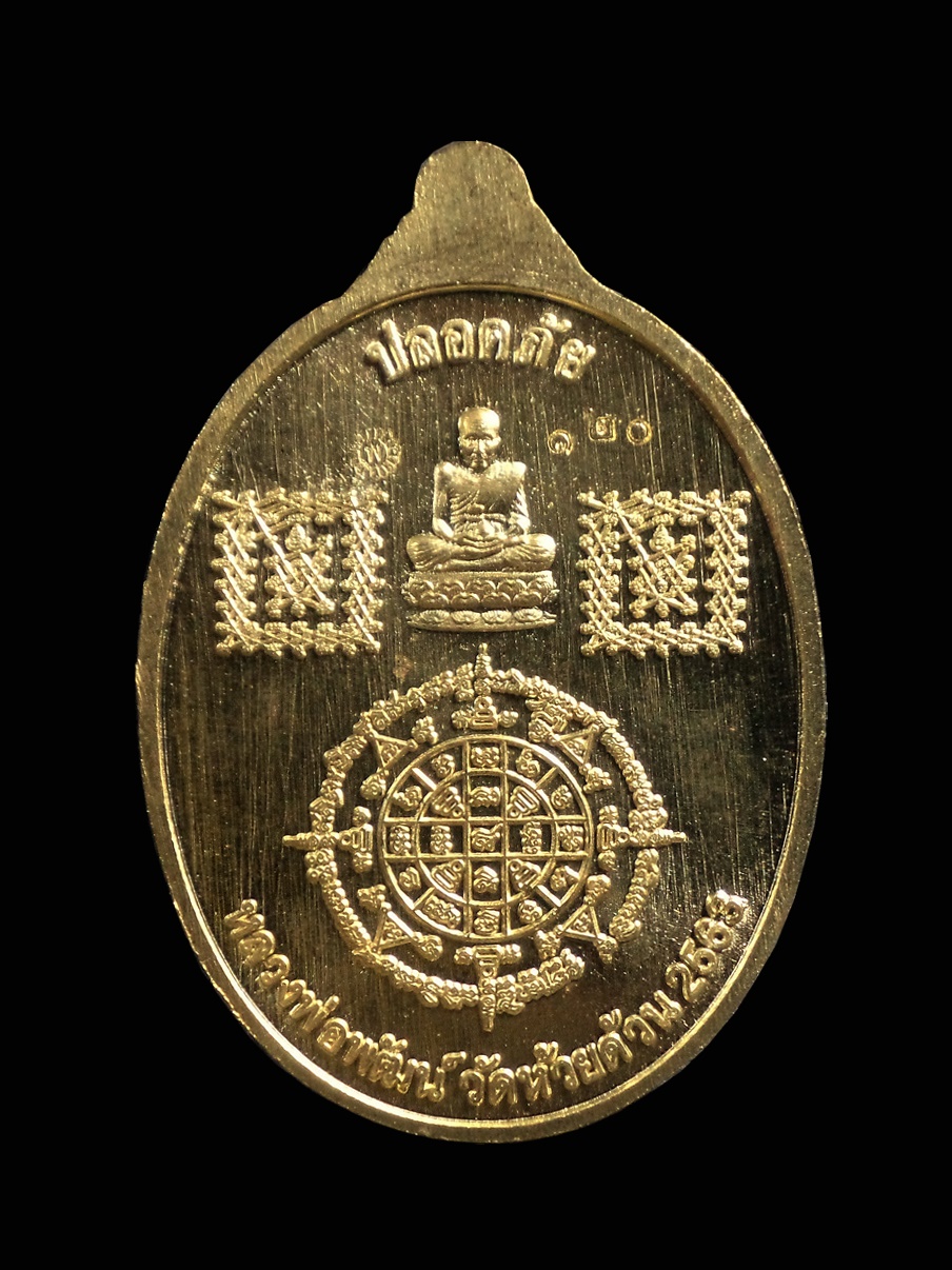 เหรียญสมเด็จพระเจ้าตากสินมหาราช รุ่นรวยปลอดภัย หลวงพ่อพัฒน์ ปุญญกาโม วัดห้วยด้วน จ.นครสวรรค์ ปี63 เนื้อทองทิพย์ลงยาแดง เลข120