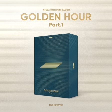 ( Pre-Order ) ATEEZ 10th Mini Album GOLDEN HOUR : Part.1 ( Blue Hour ver ) * ไม่มี Poster * วางจำหน่าย 31 / 5 / 2024