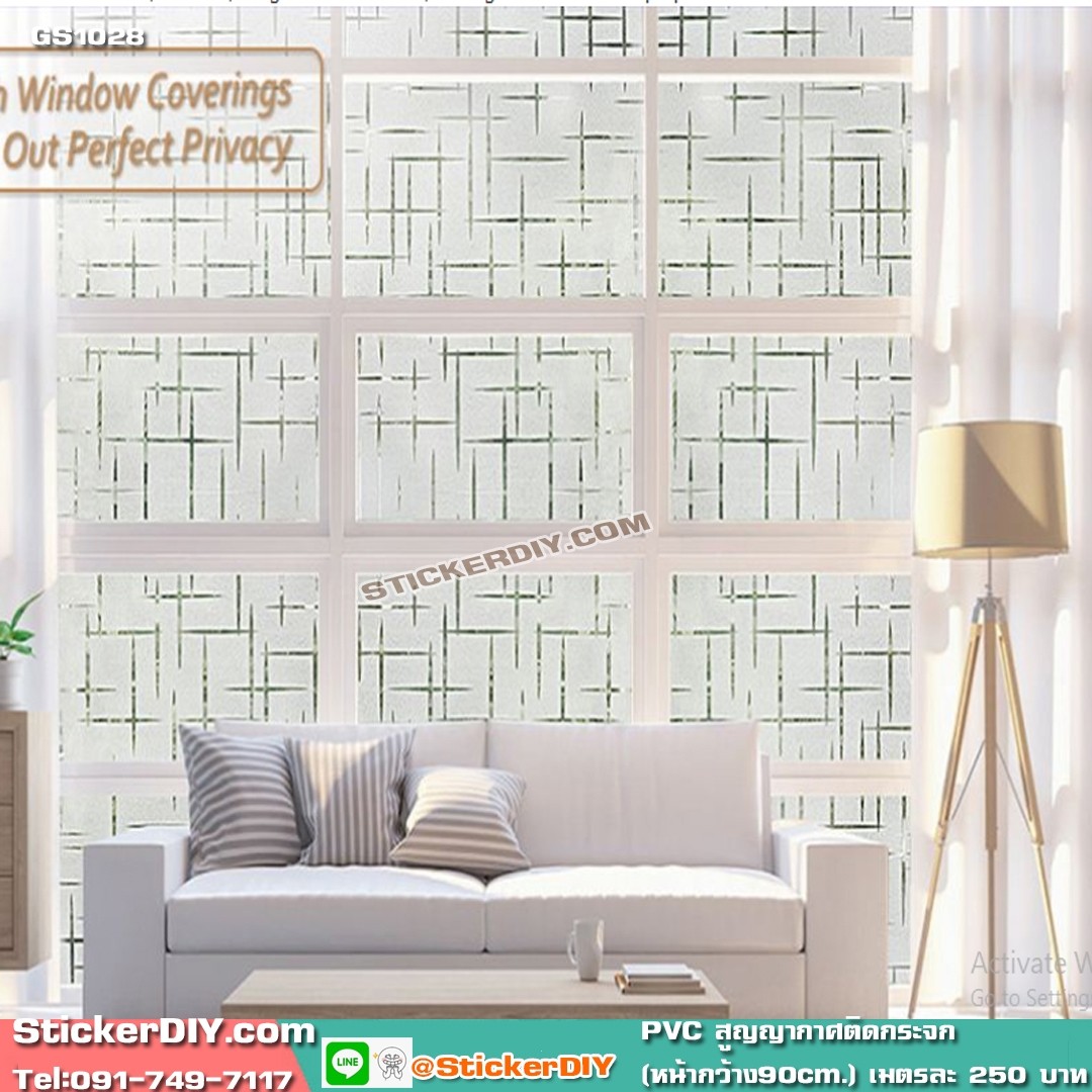 ฟิล์ม PVC สูญญากาศติดกระจก GS1028 (หน้ากว้าง90cm.) เมตรละ 139 บาท