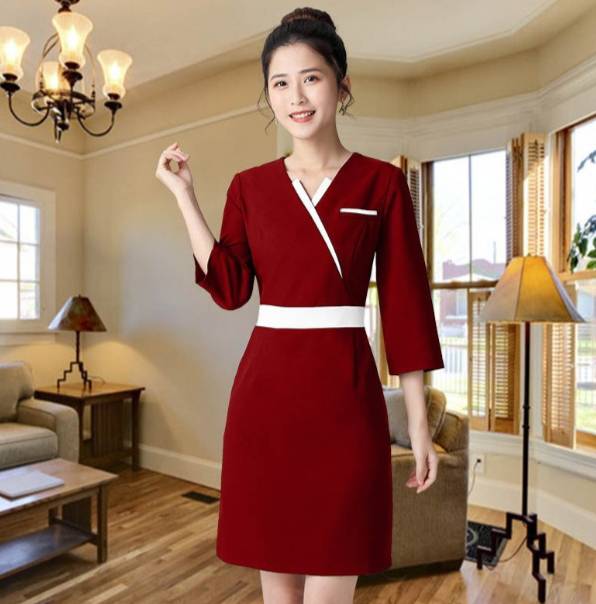 ชุดฟอร์มพนักงาน ชุดพนักงานร้านนวดสปา เสริมสวย คลินิกความงาม