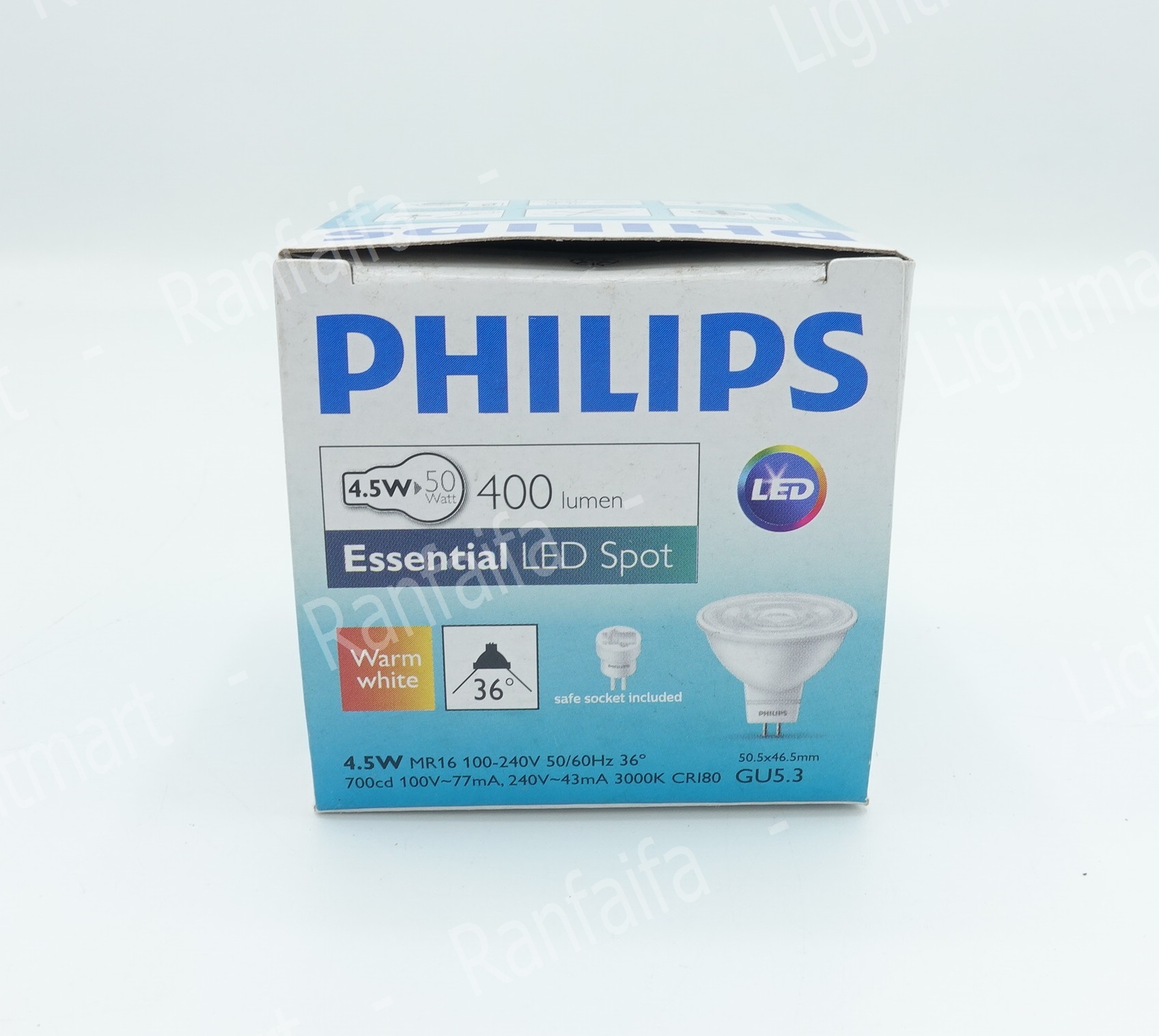 LED MR16 220V 4.5W WARM Philips