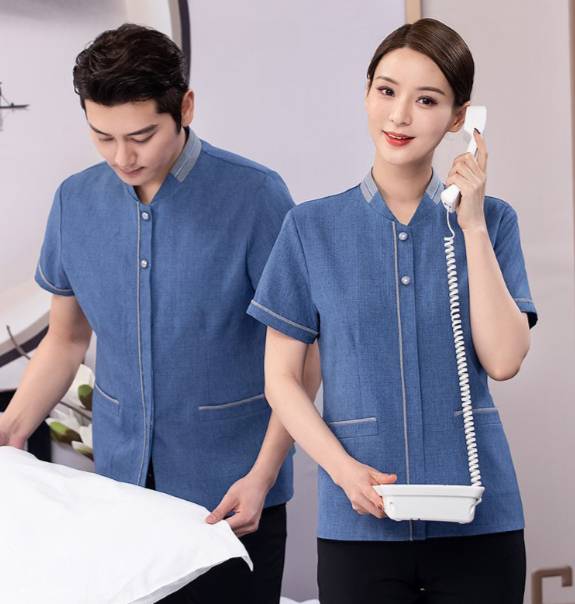 เสื้อแม่บ้าน ชุดพนักงานทำความสะอาด ชุดแม่บ้าน