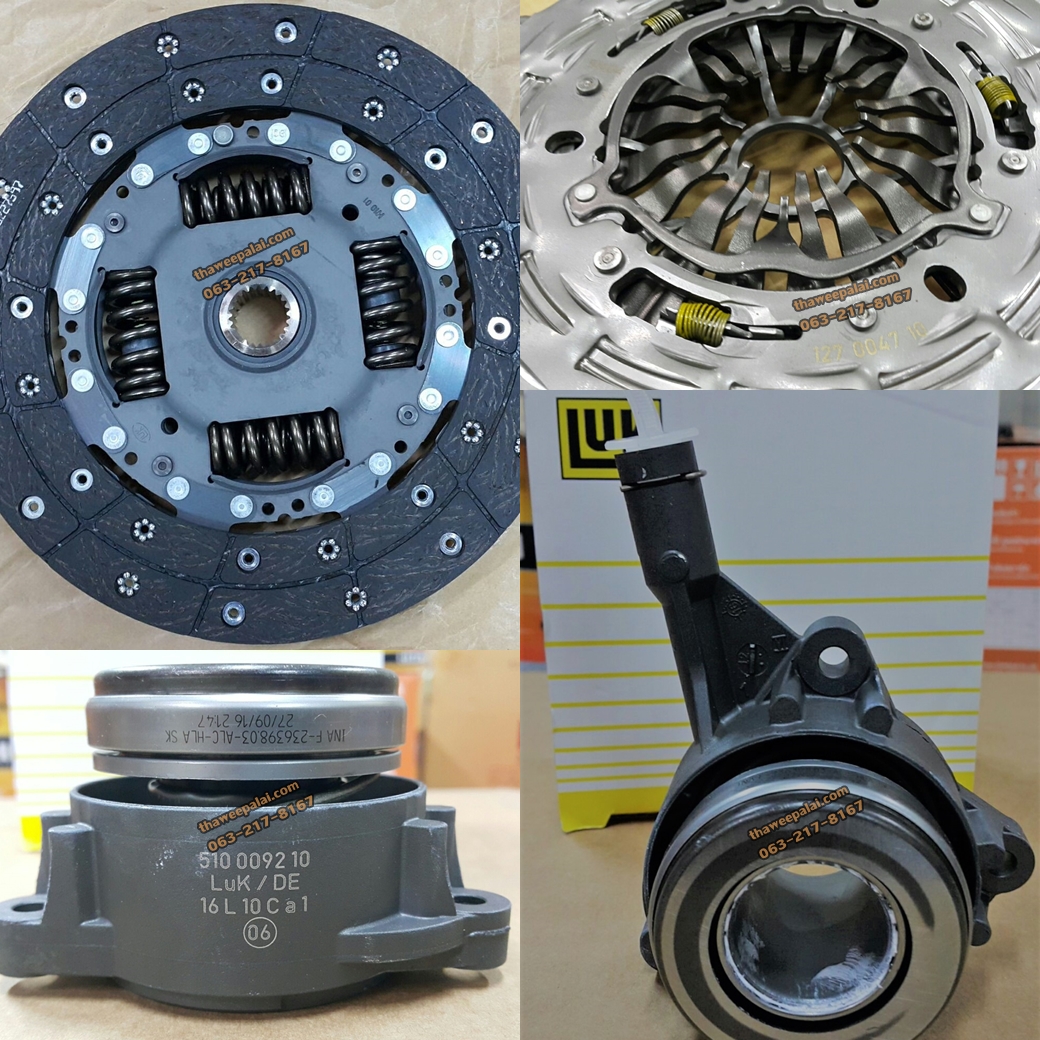 ชุดคลัช+ลูกปืนคลัช MAZDA BT50 PRO ปี11 2.2 RANGER12 T6 LUK ของใหม่! OEM (รูปจริง) / 627304429,510009210