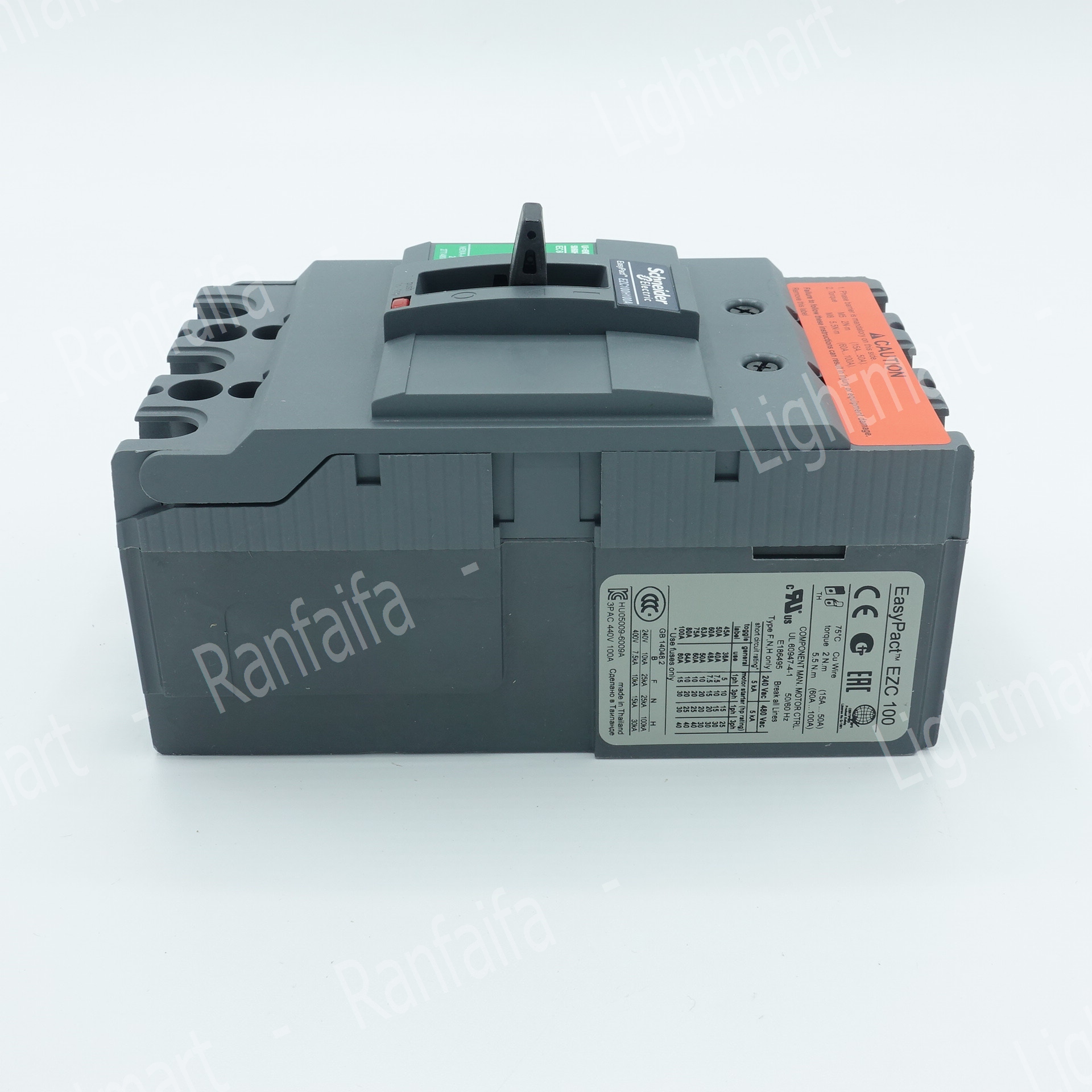 เมนเบรกเกอร์ 3P EZC100H (30kA) Schneider