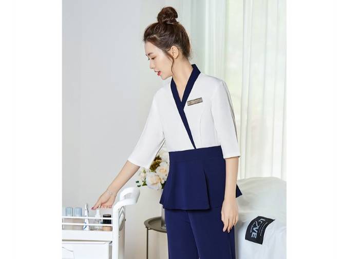 ชุดนวดสปา ชุดคลินิกความงาม ชุดนวดไทยสปา