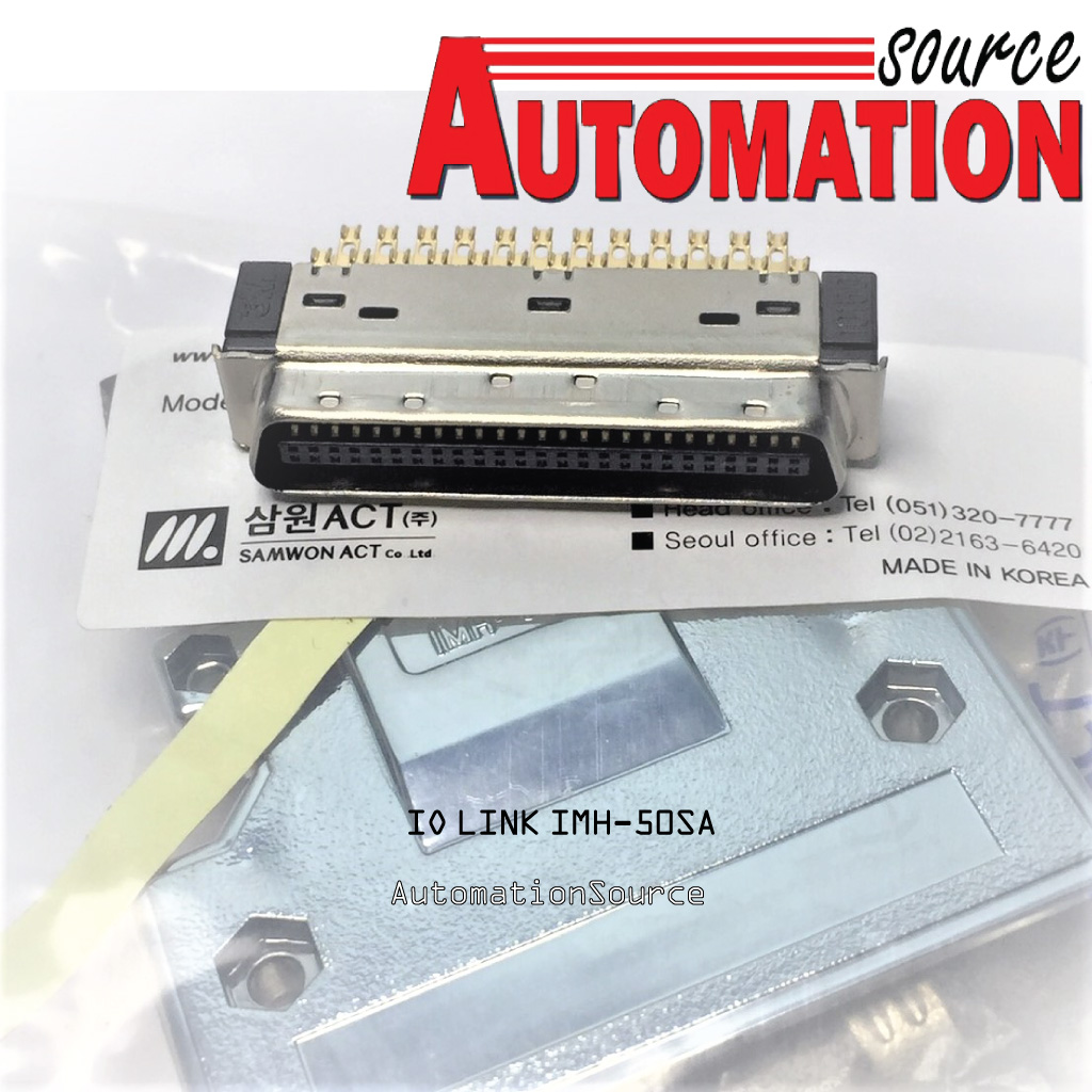 SCSI CONNECTOR : IMH-50SA : IO-LINK , MALE SOLDER ASSEMBLY TYPE