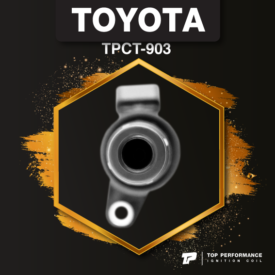(ประกัน 3 เดือน) คอยล์จุดระเบิด TOYOTA VIOS YARIS ATIV SIENTA / 2NR 3NR / NSP150 NSP151 NSP170 - TPCT-903 - TOP PERFORMANCE JAPAN - คอยล์หัวเทียน โตโยต้า วีออส ยาริส เซียนต้า 90919-T2010 / 90919-T2011