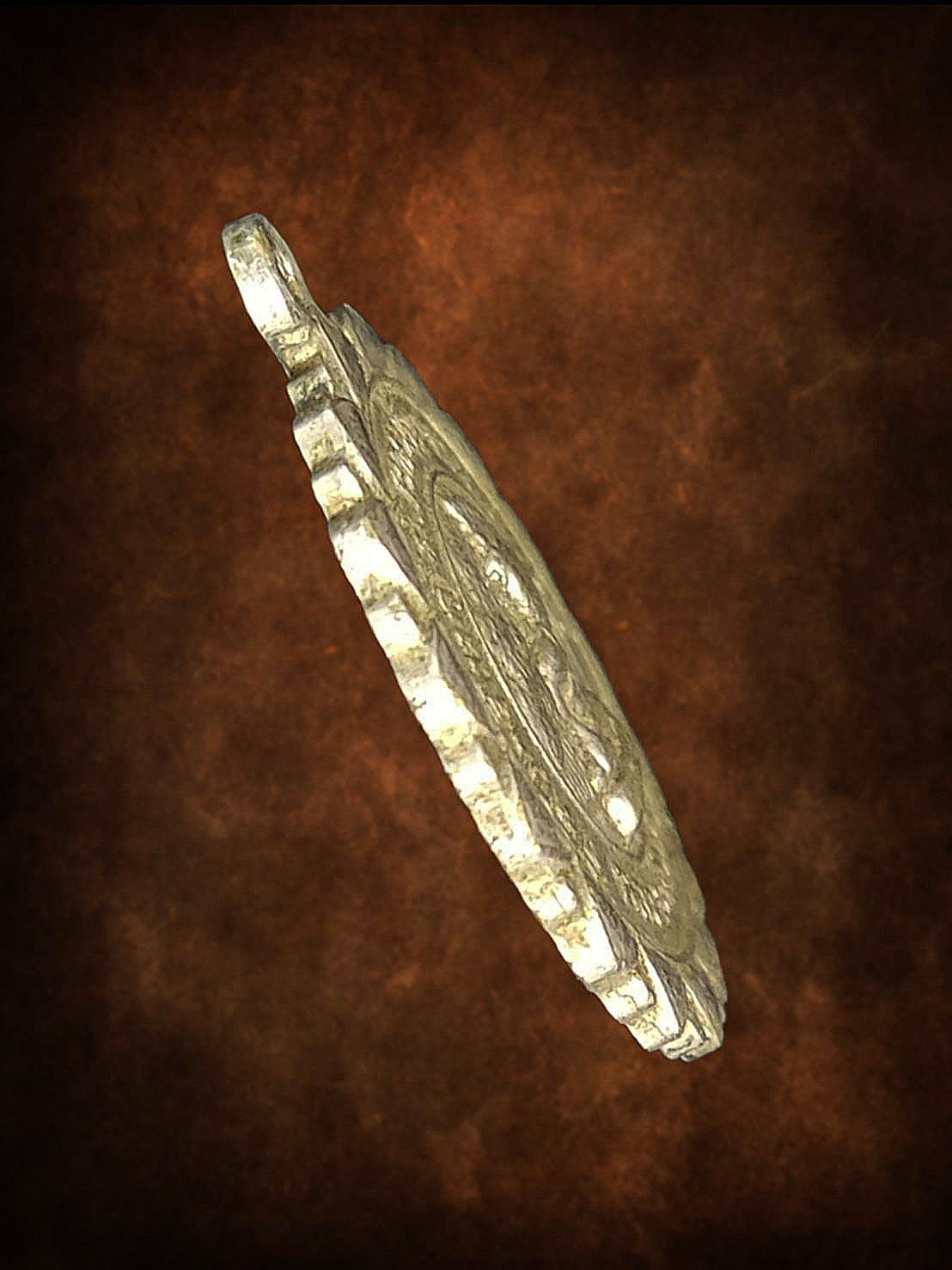 เหรียญหลวงพ่อทองดำ วัดไทรใหญ่ กะไหล่เงิน จ.นนทบุรี