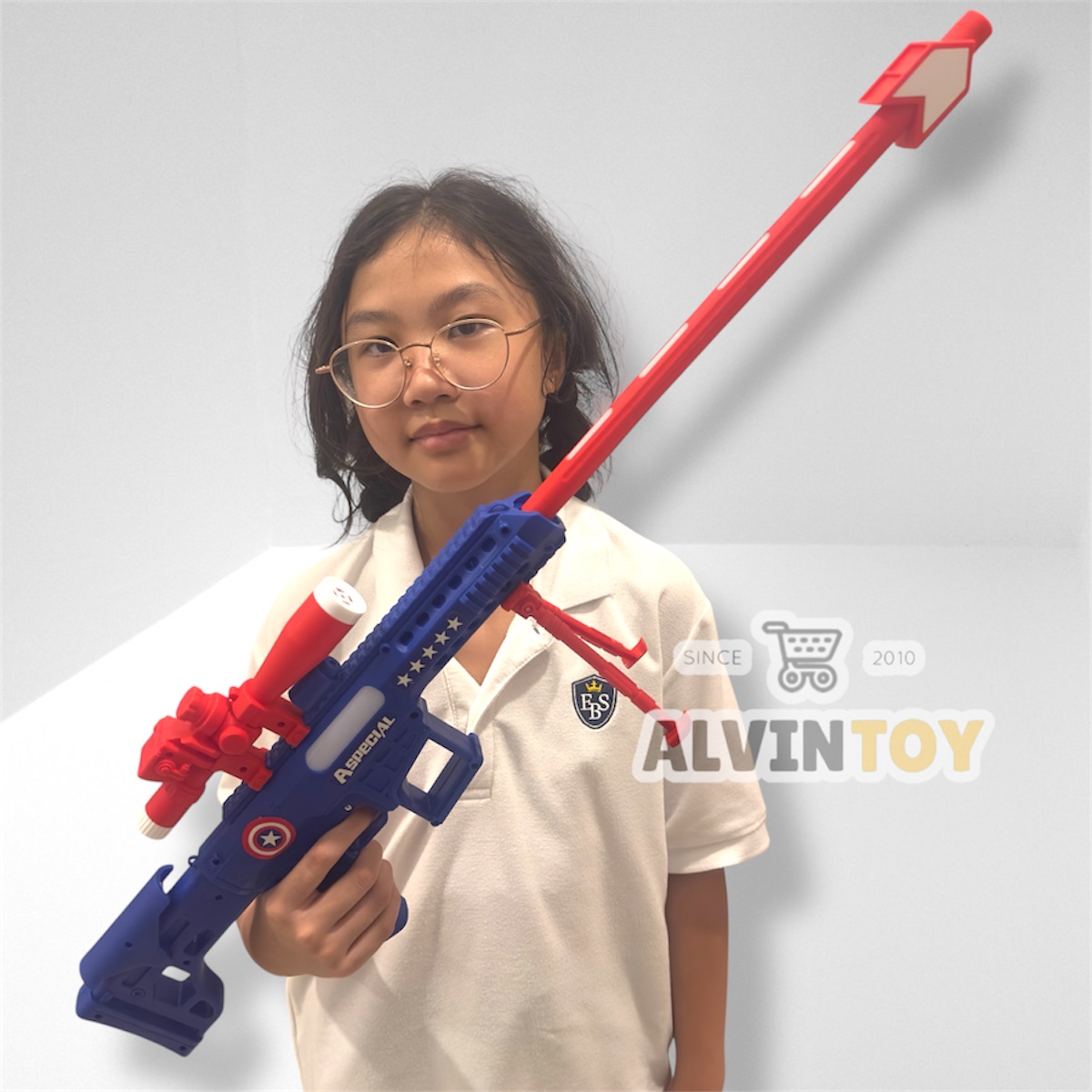 ปืน ของเล่นปืนกัปตันอเมริกา มีเสียง มีไฟ