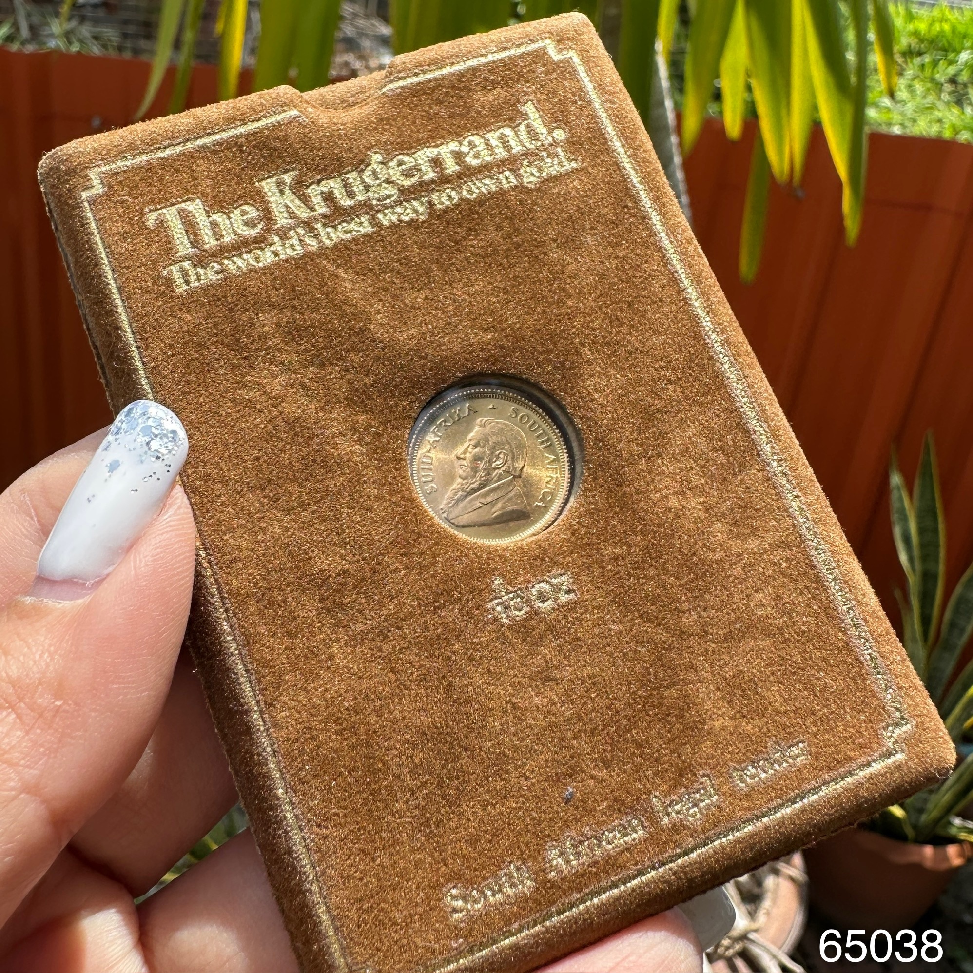 รหัส 65038 เหรียญทองคำ Fine Gold 1/10 OZ South Africa 1980 ทอง22K งานสวย น่าสะสม นน. 3.40 g