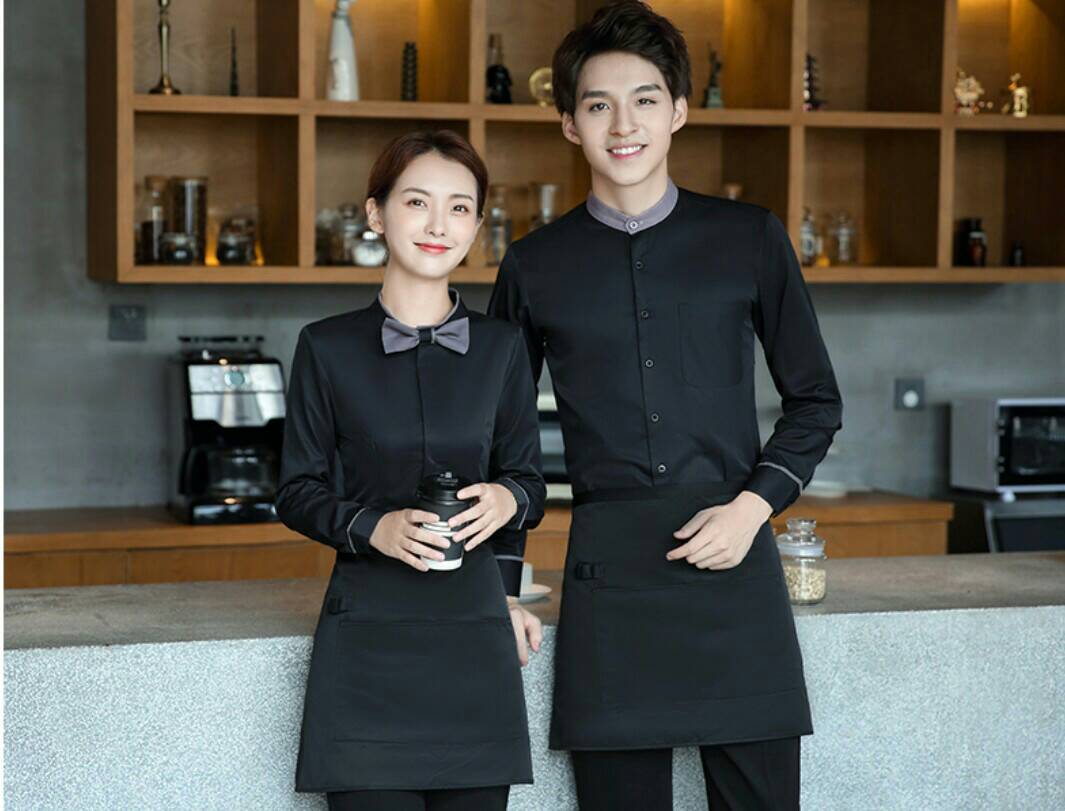 ชุดพนักงานเสริฟร้านกาแฟ ร้านอาหาร โรงแรม รีสอร์ท