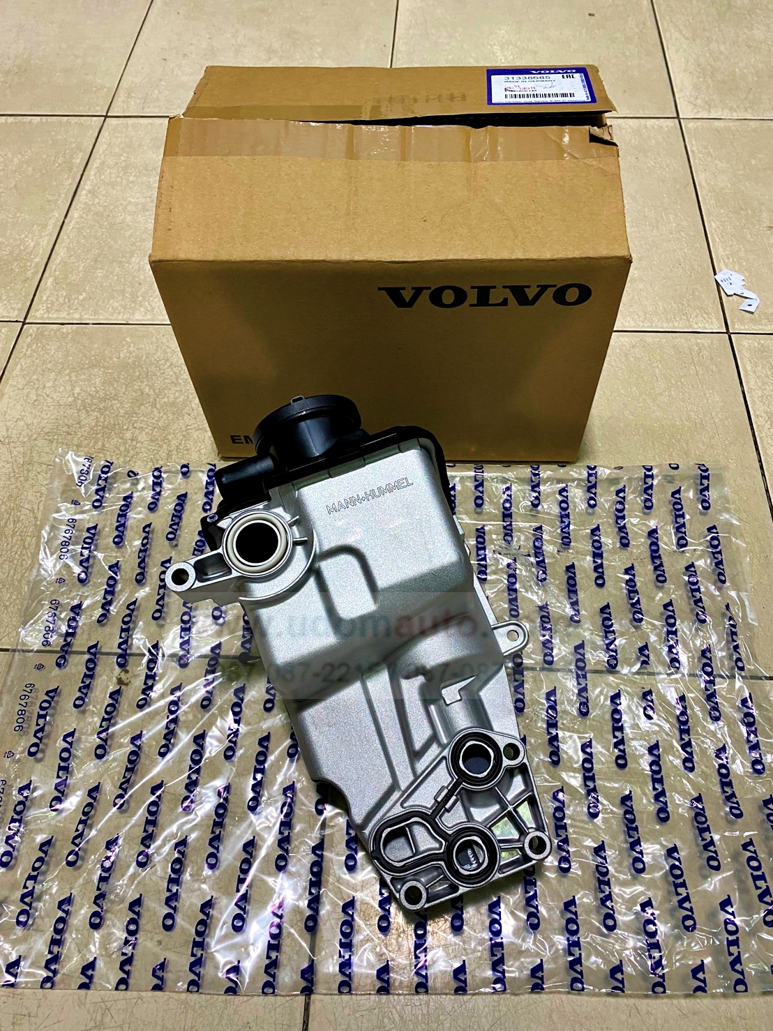 ฐานกรองน้ำมันเครื่อง + โอริง VOLVO S80,V50,S40 วอลโว่ S80 /แท้ VOLVO