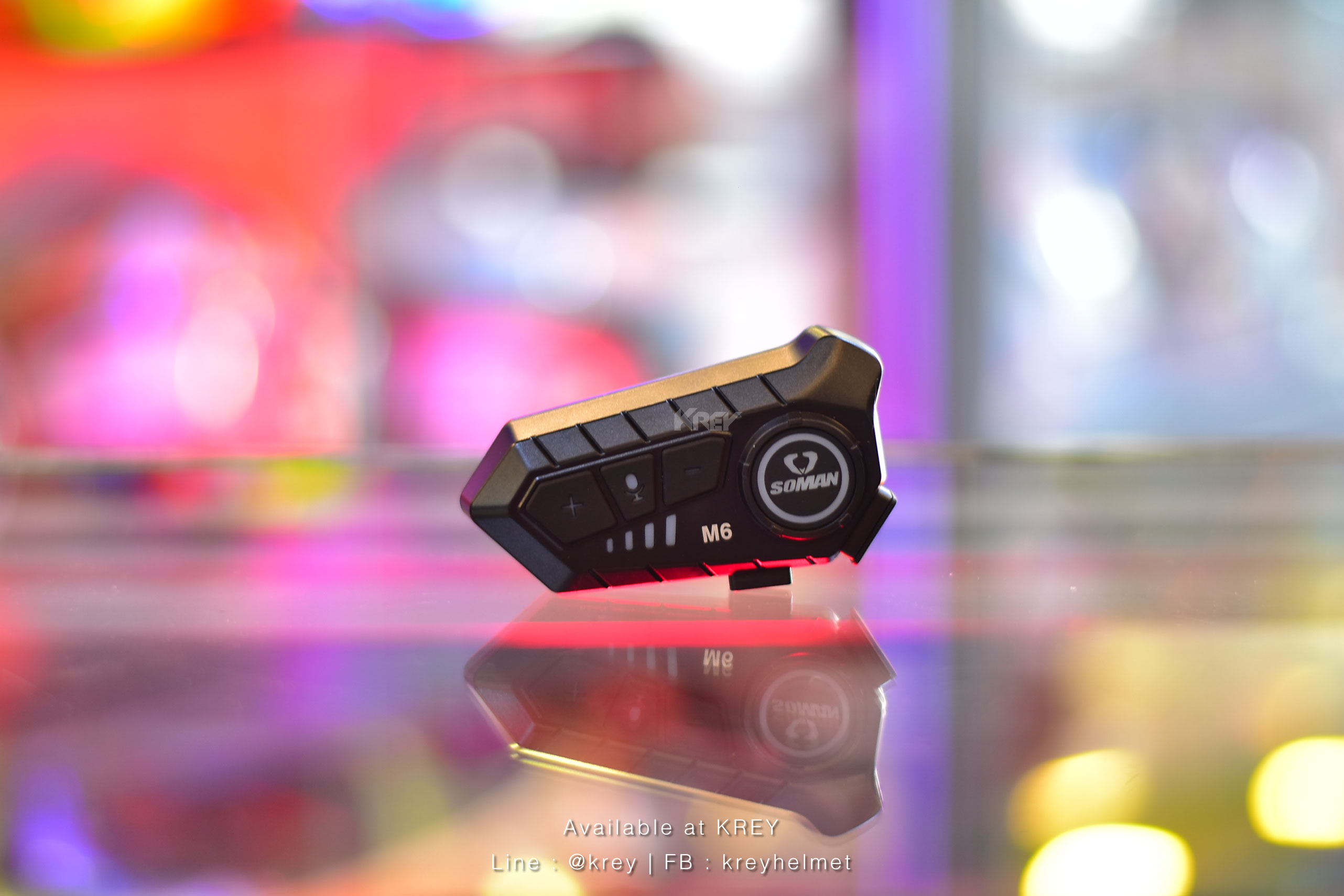 บูลทูธติดหมวก SOMAN model M6