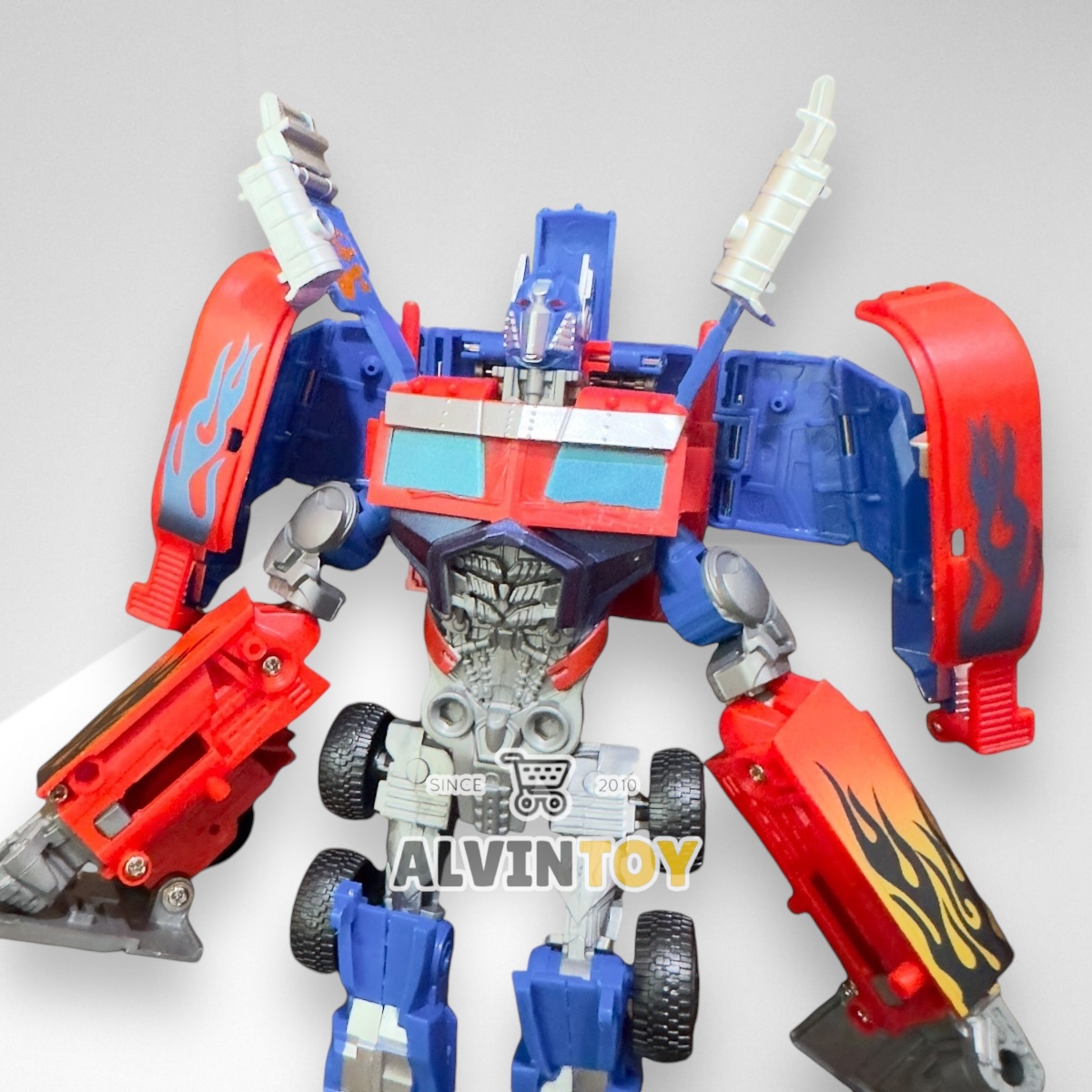 หุ่นยนต์ Transformer ชุด 2 ตัว Optimus Prime Bumblebee ขนาดความสูง 23 ซม.