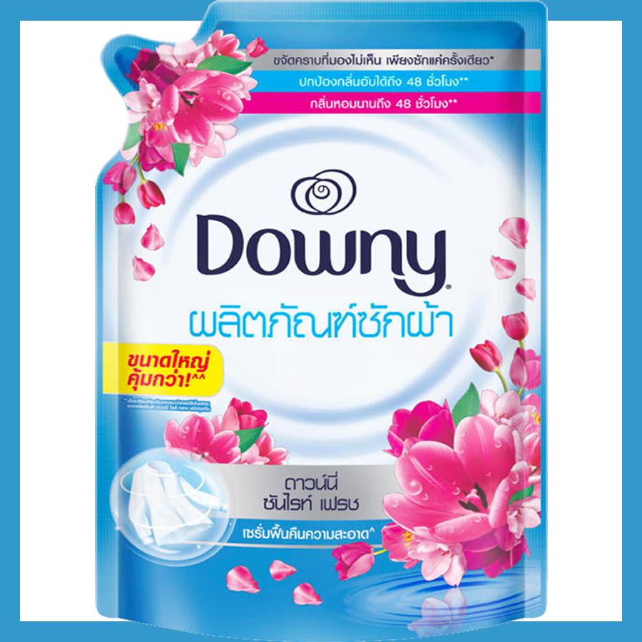 น้ำยาซักผ้า ดาวน์นี่ ซันไรส์ เฟรช คลีน ถุง ฟ้า 1100 มล.