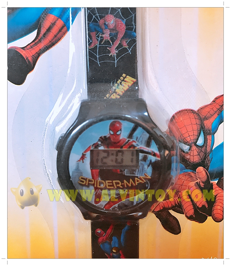 นาฬิกาข้อมือดิจิตอลสไปเดอร์แมน