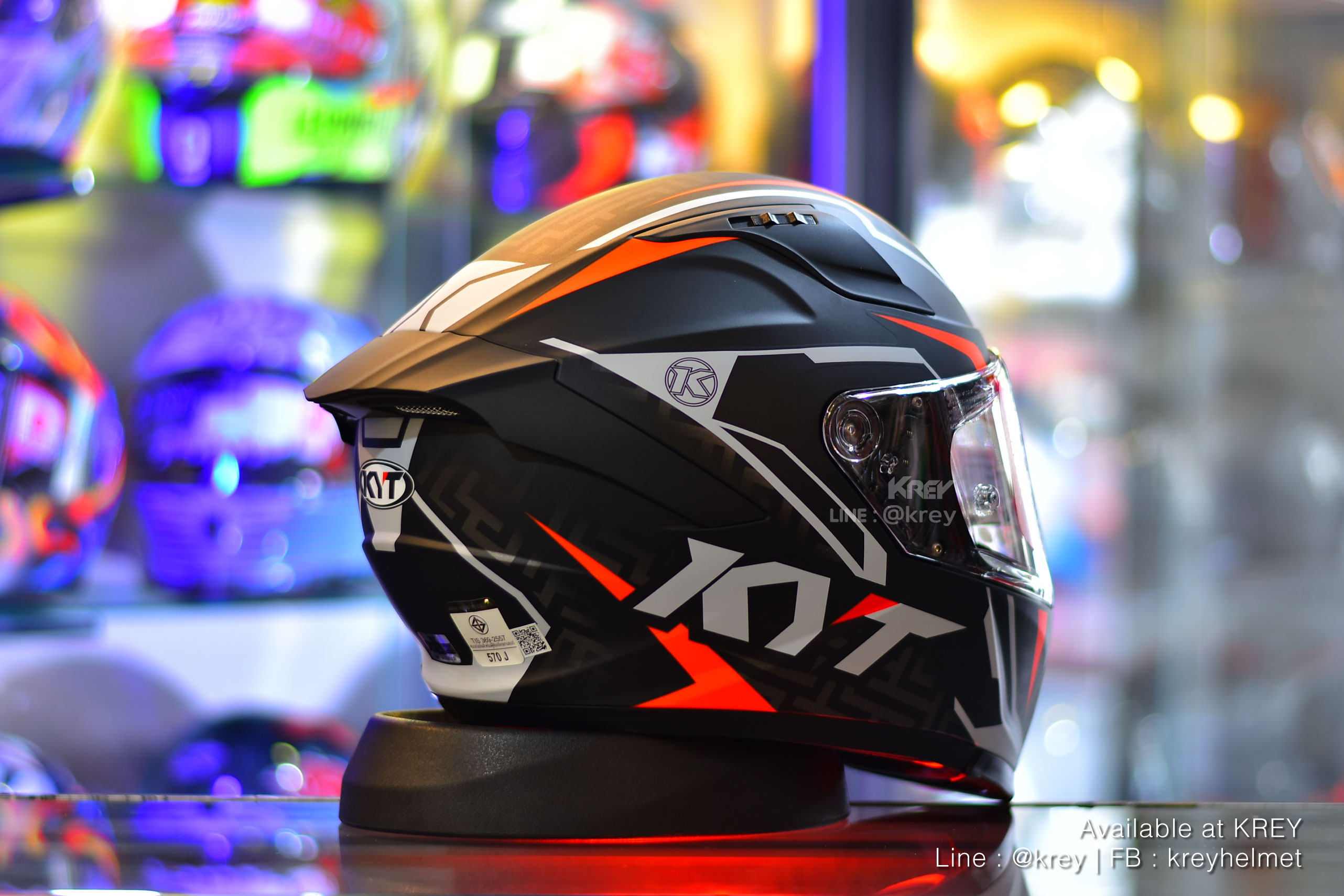 KYT model STRIKER#2 MATT BLACK RED