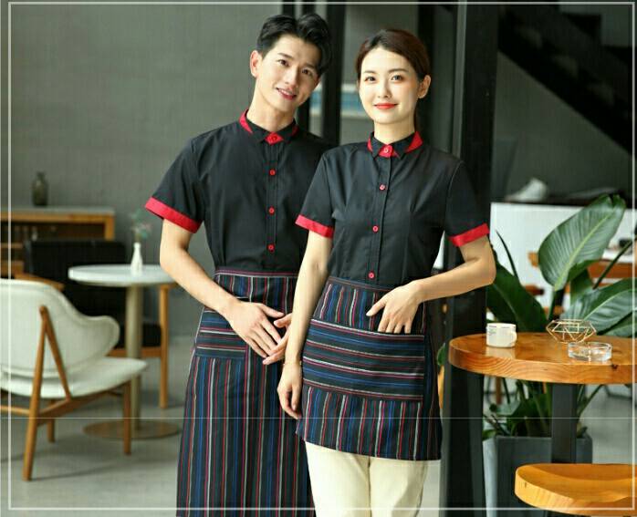 ชุดพนักงานเสริฟ ร้านกาแฟ ร้านอาหาร รีสอร์ท