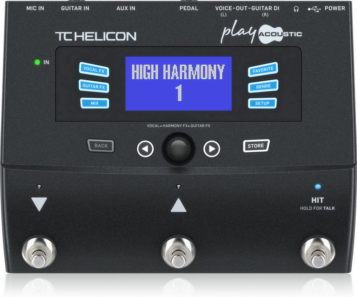 TC Helicon VoiceLive Play Acoustic *ของแท้รับประกัน1ปี* มัลติเอฟเฟคร้อง & กีต้าร์อคูสติก ในตัวเดียวกัน, อัด Loop ได้, ฟรี!! อแดปเตอร์, สาย USB