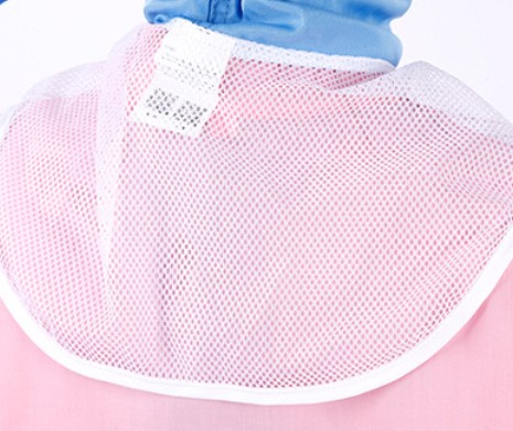 หมวกโรงงาน หมวกอนามัยป้องกันฝุ่น หมวกโรงงานคลุมไหล่ สีฟ้า สีขาว