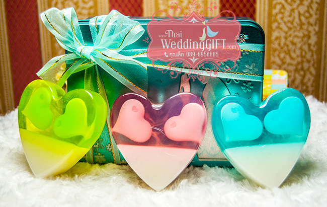 สบู่หอมหัวใจใหญ่ 6x6 ซม.