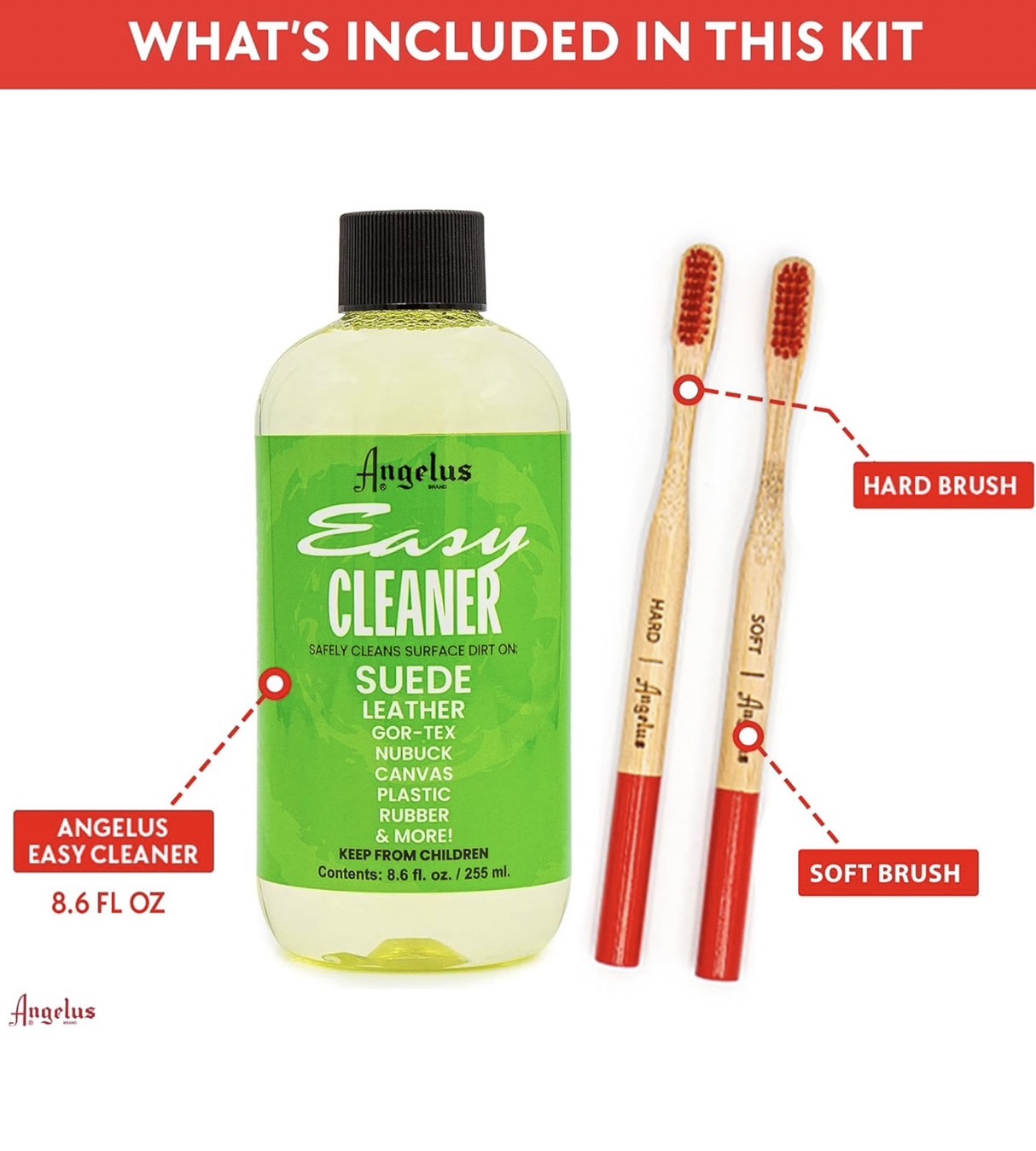 ANGELUS EASY CLEANER KIT ชุดผลิตภัณฑ์ทำความสะอาดรองเท้า