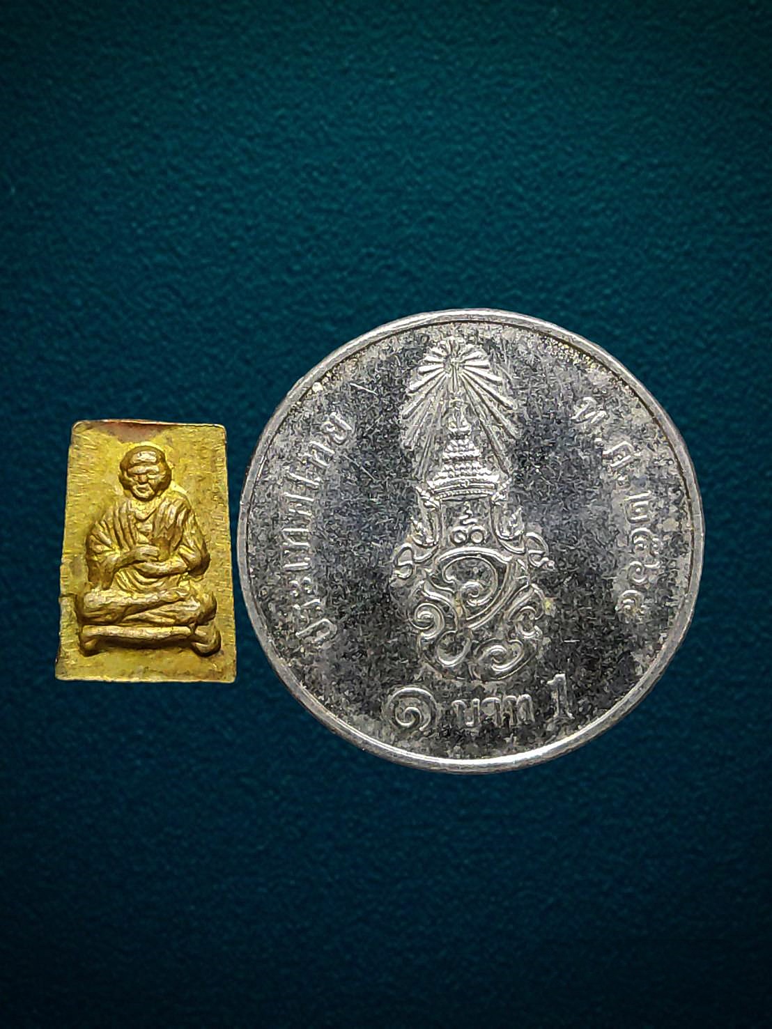 เหรียญพระสมเด็จคะแนน วัดระฆัง พิมพ์จิ๋วหลังสมเด็จโต เนื้อทองฝาบาตร