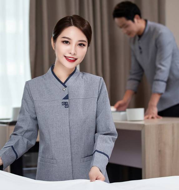 เสื้อแม่บ้าน พ่อบ้าน เบลบอย ชุดพนักงานทำความสะอาด