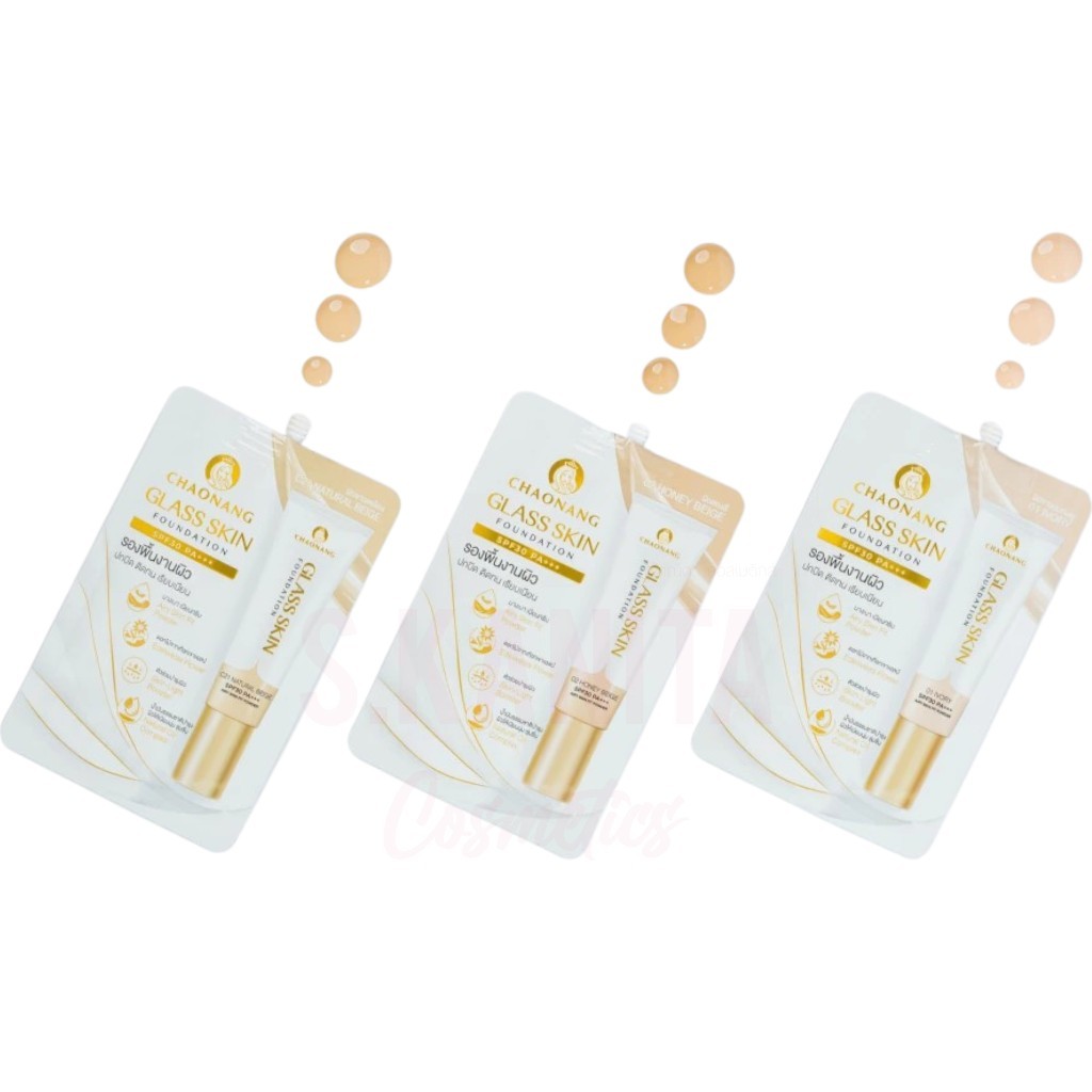 เจ้านาง กลาส สกิน ฟาวเดชั่น เอส30 พีเอ+++( 5 กรัม) Chaonang glass skin Foundation SPF 30 PA+++(5 g)