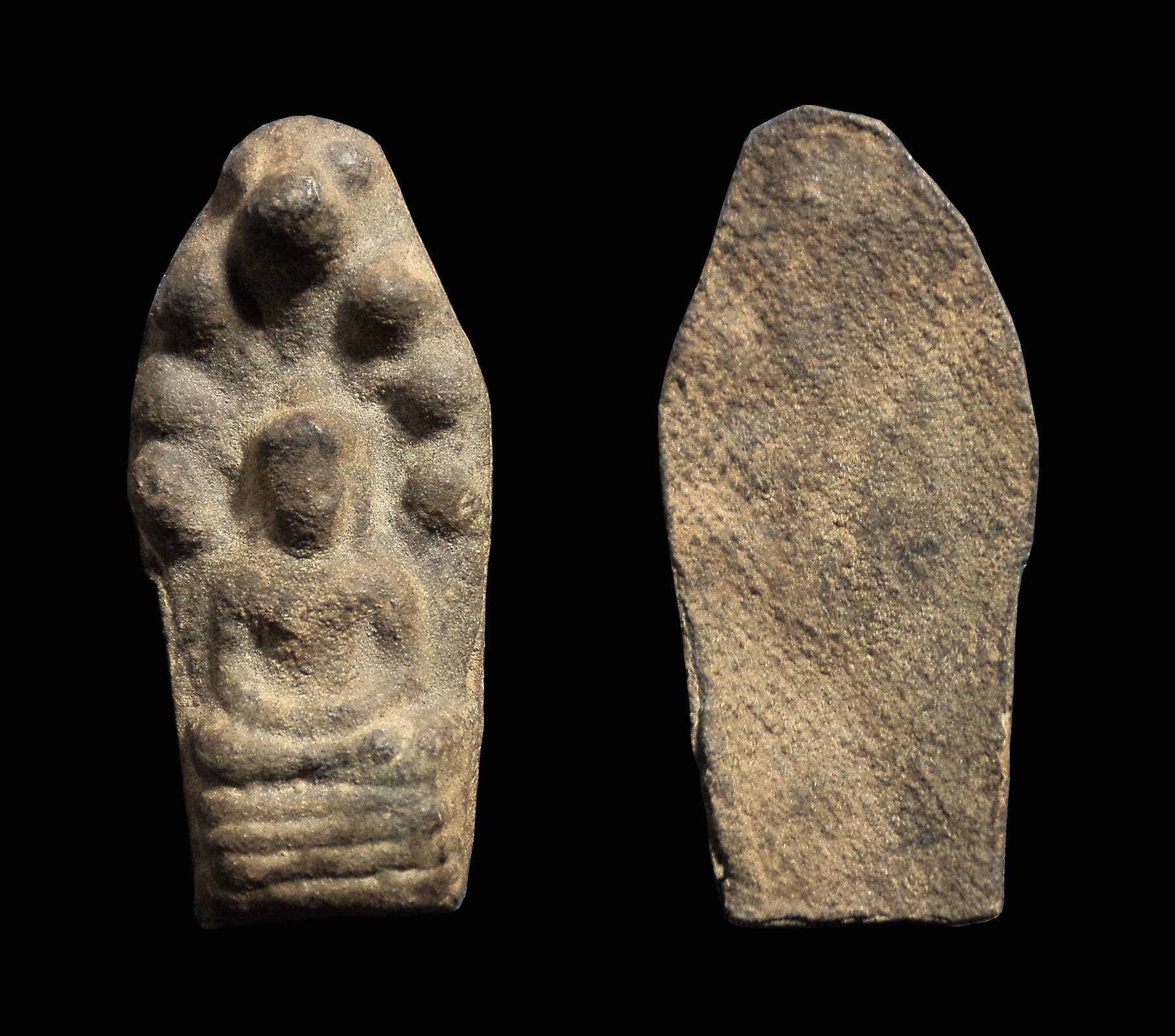 พระนาคปรก เนื้อชิน ไม่ทราบที่