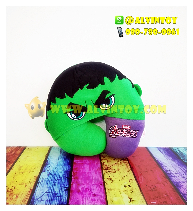 หมอนรองคอตัวยูลาย The Hulk - ฮัค