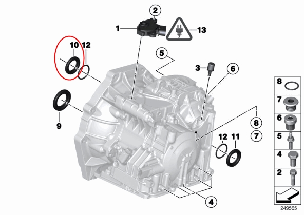 ซีลเกียร์ออโต้ R56-R61 (รูปจริง) / CORTECO