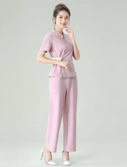 ชุดพนักงานร้านนวดสปา เสริมสวย คลินิกความงาม