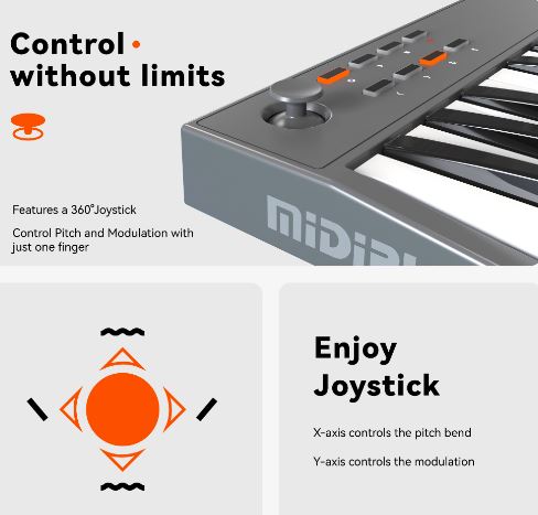 Midiplus Tiny+ *ของแท้ประกัน 1ปี* 32 Keys USB Midi Keyboard Controller มิดิคีย์บอร์ดคอนโทรลเลอร์