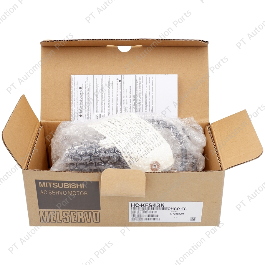 AC Servo Motor Mitsubishi HC-KFS43K 400W 3000(r/min) with Key way shaft for MR-J2S-40A MR-J2S-40B เซอร์โวมอเตอร์ ชนิดมีร่องลิ่ม